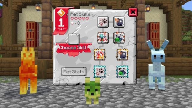 Screenshot of the Minecraft Bedrock Marketplace product Fantastic Pets created by Timbers Studio Ltd.