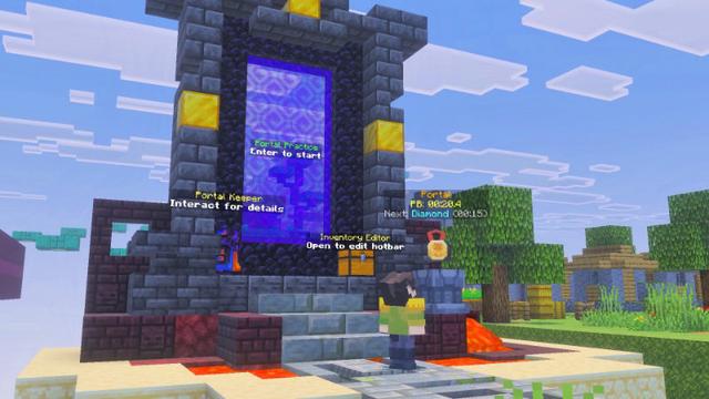 Screenshot of the Minecraft Bedrock Marketplace product Practice Speedrun World created by Timbers Studio Ltd.
