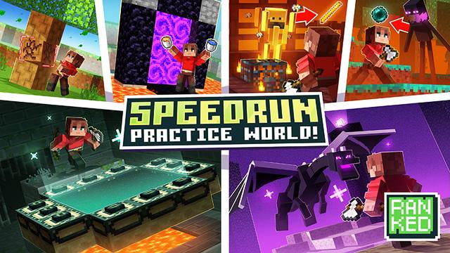 Thumbnail of the Minecraft Bedrock Marketplace product Practice Speedrun World created by Timbers Studio Ltd.