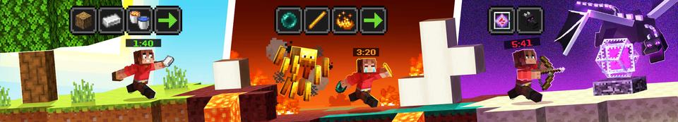 Panorama of the Minecraft Bedrock Marketplace product Speedrun World created by Timbers Studio Ltd.