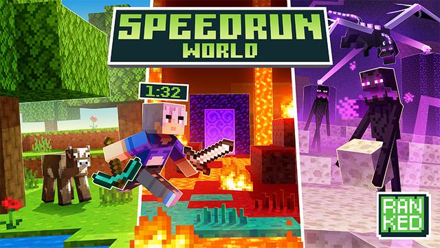 Thumbnail of the Minecraft Bedrock Marketplace product Speedrun World created by Timbers Studio Ltd.
