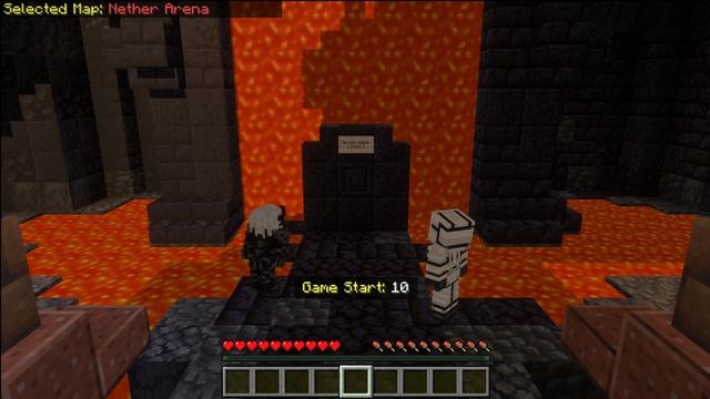 Screenshot of the Minecraft Bedrock Marketplace product Battle Mini Games created by Time Trap Studios.