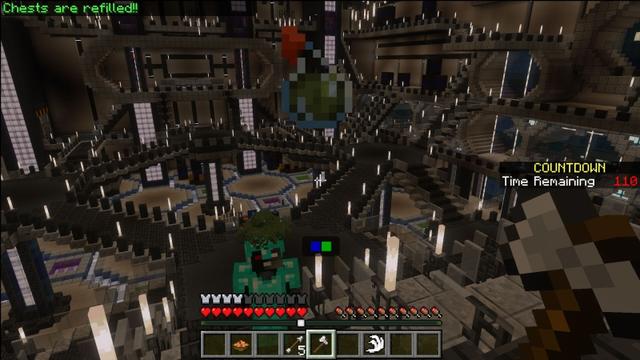 Screenshot of the Minecraft Bedrock Marketplace product Battle Mini Games created by Time Trap Studios.