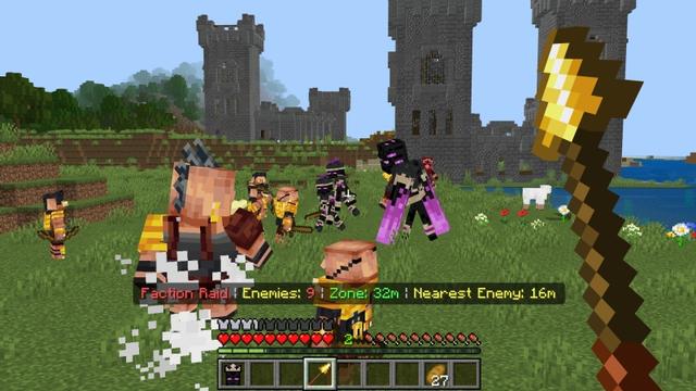 Screenshot of the Minecraft Bedrock Marketplace product Factions Add-On v1.2 created by Time Trap Studios.