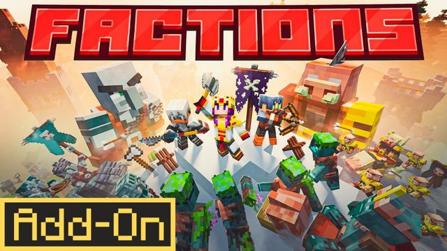 Thumbnail of the Minecraft Bedrock Marketplace product Factions Add-On created by Time Trap Studios.