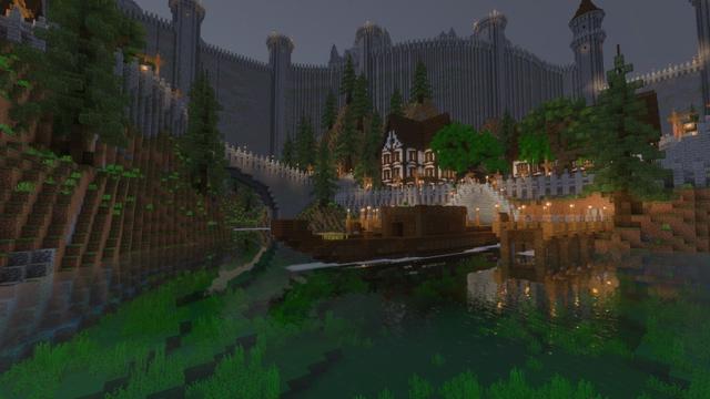 Screenshot of the Minecraft Bedrock Marketplace product Fortress Kingdom created by Time Trap Studios.