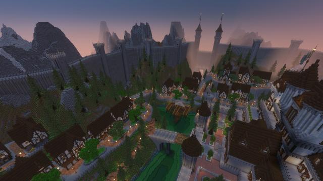 Screenshot of the Minecraft Bedrock Marketplace product Fortress Kingdom created by Time Trap Studios.
