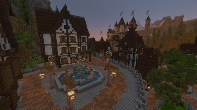 Screenshot of the Minecraft Bedrock Marketplace product Fortress Kingdom created by Time Trap Studios.
