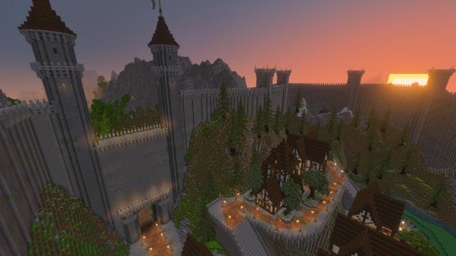 Screenshot of the Minecraft Bedrock Marketplace product Fortress Kingdom created by Time Trap Studios.