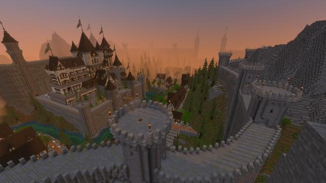 Screenshot of the Minecraft Bedrock Marketplace product Fortress Kingdom created by Time Trap Studios.