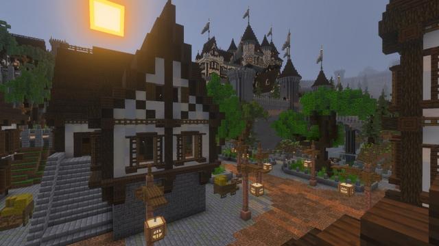 Screenshot of the Minecraft Bedrock Marketplace product Fortress Kingdom created by Time Trap Studios.