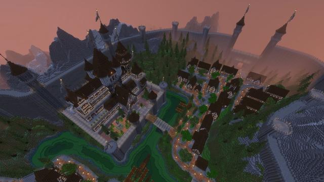 Screenshot of the Minecraft Bedrock Marketplace product Fortress Kingdom created by Time Trap Studios.