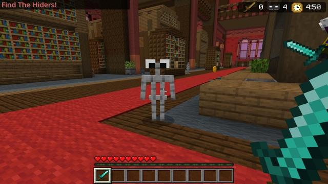 Screenshot of the Minecraft Bedrock Marketplace product Hide & Seek created by Time Trap Studios.