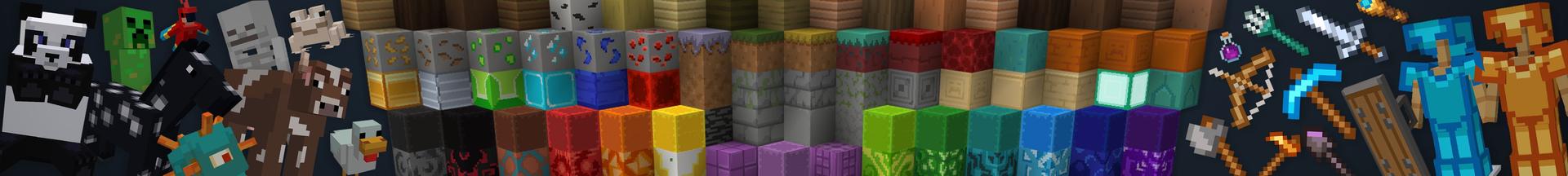 Panorama of the Minecraft Bedrock Marketplace product Smooth Texture Pack created by Time Trap Studios.