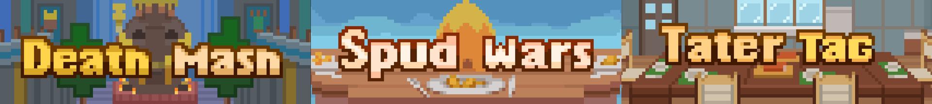 Panorama of the Minecraft Bedrock Marketplace product SPUD WARS COLLECTION created by Time Trap Studios.