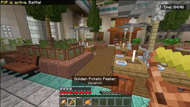 Screenshot of the Minecraft Bedrock Marketplace product SPUD WARS COLLECTION created by Time Trap Studios.