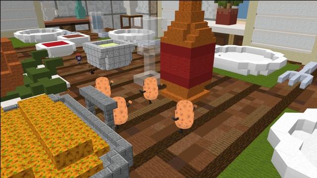 Screenshot of the Minecraft Bedrock Marketplace product SPUD WARS COLLECTION created by Time Trap Studios.