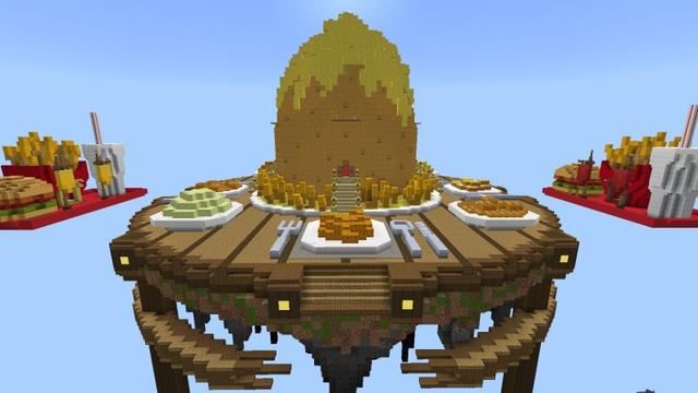 Screenshot of the Minecraft Bedrock Marketplace product SPUD WARS COLLECTION created by Time Trap Studios.
