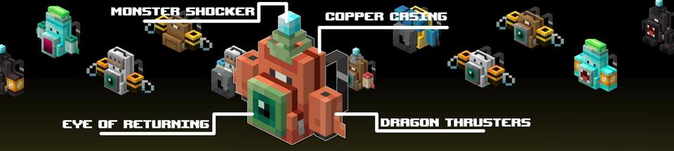 Panorama of the Minecraft Bedrock Marketplace product Backpacks Mix & Match created by TNTgames.