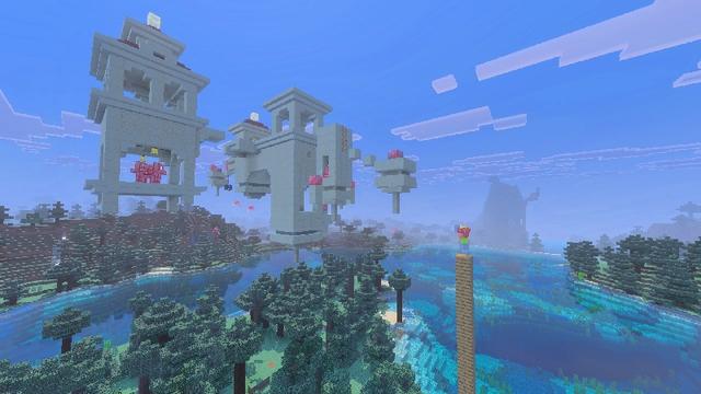Screenshot of the Minecraft Bedrock Marketplace product Crimson Climb Add-On created by TNTgames.
