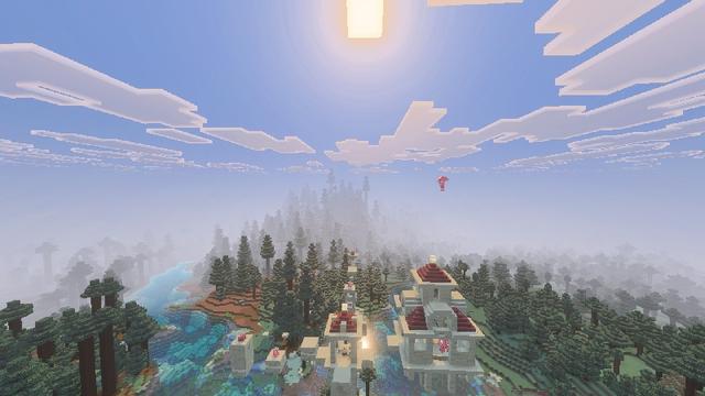 Screenshot of the Minecraft Bedrock Marketplace product Crimson Climb Add-On created by TNTgames.