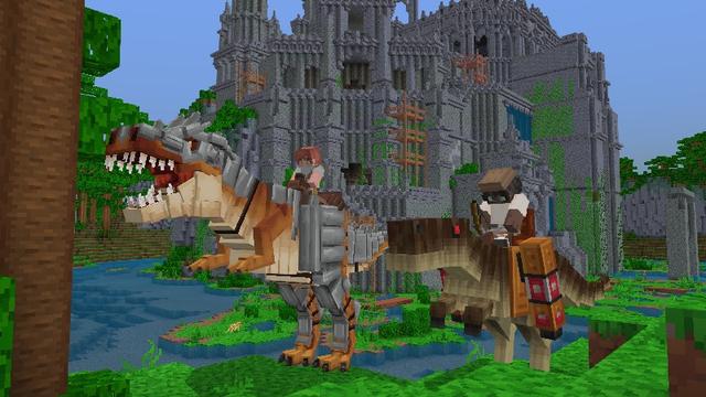 Screenshot of the Minecraft Bedrock Marketplace product Dragons + Dinosaurs created by TNTgames.