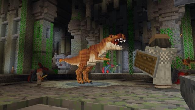Screenshot of the Minecraft Bedrock Marketplace product Dragons + Dinosaurs created by TNTgames.