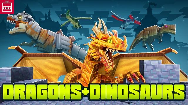 Thumbnail of the Minecraft Bedrock Marketplace product Dragones + Dinosaurios created by TNTgames.