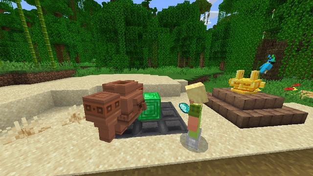 Screenshot of the Minecraft Bedrock Marketplace product GOLEMS+ Add-On created by TNTgames.