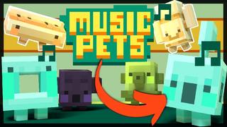 Thumbnail of the Minecraft Bedrock Marketplace product Music Pets created by TNTgames.