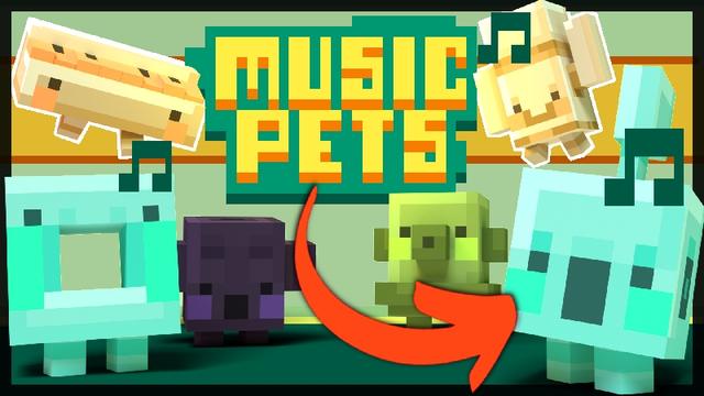 Thumbnail of the Minecraft Bedrock Marketplace product Music Pets created by TNTgames.