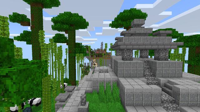 Screenshot of the Minecraft Bedrock Marketplace product Skyblock Mob Islands created by TNTgames.