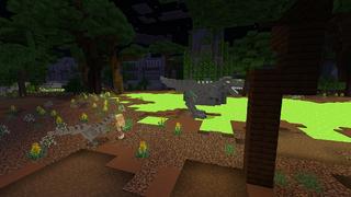 Screenshot of the Minecraft Bedrock Marketplace product Zombie Dinosaurs created by TNTgames.