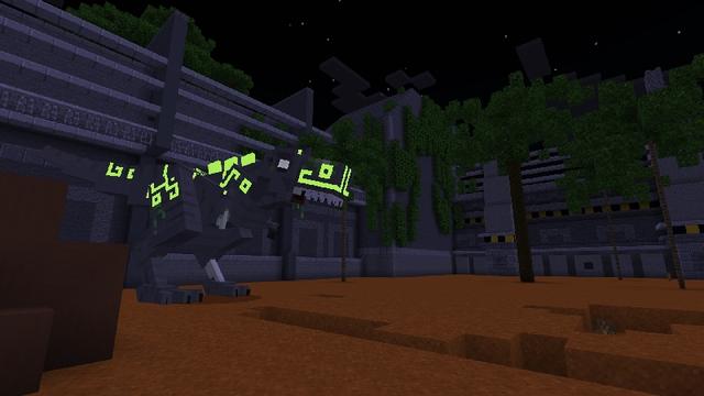 Screenshot of the Minecraft Bedrock Marketplace product Zombie Dinosaurs created by TNTgames.