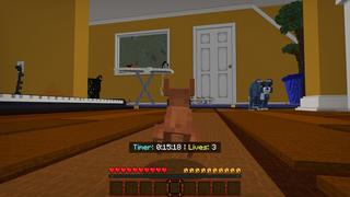 Screenshot of the Minecraft Bedrock Marketplace product Cat Vs Mouse created by Tomhmagic Creations.