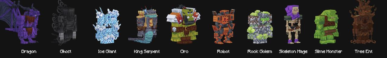 Panorama of the Minecraft Bedrock Marketplace product Craftable Mob Battle created by Tomhmagic Creations.