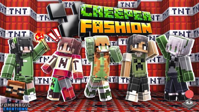 Thumbnail of the Minecraft Bedrock Marketplace product Creeper Fashion created by Tomhmagic Creations.