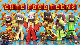 Thumbnail of the Minecraft Bedrock Marketplace product Cute Food Teens created by Tomhmagic Creations.
