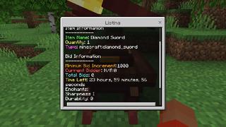 Screenshot of the Minecraft Bedrock Marketplace product Economy+ created by Tomhmagic Creations.