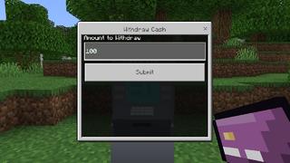 Screenshot of the Minecraft Bedrock Marketplace product Economy+ created by Tomhmagic Creations.