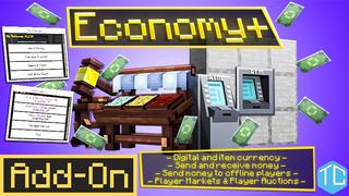 Thumbnail of the Minecraft Bedrock Marketplace product Economia+ created by Tomhmagic Creations.