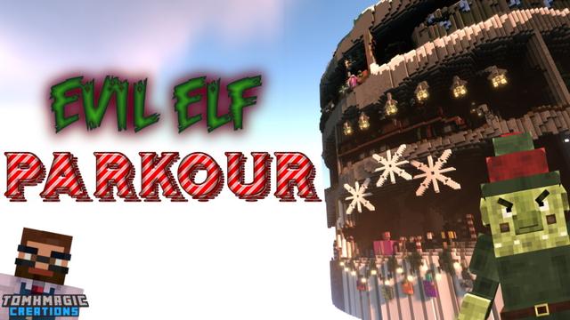 Thumbnail of the Minecraft Bedrock Marketplace product Evil Elf Parkour created by Tomhmagic Creations.