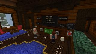 Screenshot of the Minecraft Bedrock Marketplace product Extreme Snowball Fight created by Tomhmagic Creations.