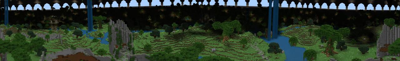 Panorama of the Minecraft Bedrock Marketplace product Lucky Block Battle Royale created by Tomhmagic Creations.
