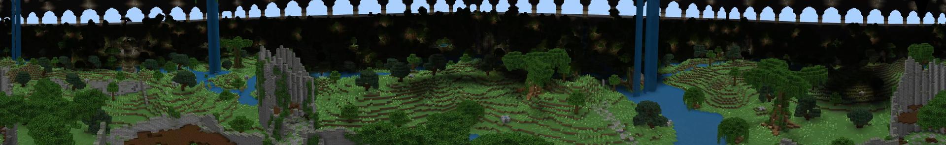 Panorama of the Minecraft Bedrock Marketplace product Lucky Block Battle Royale created by Tomhmagic Creations.
