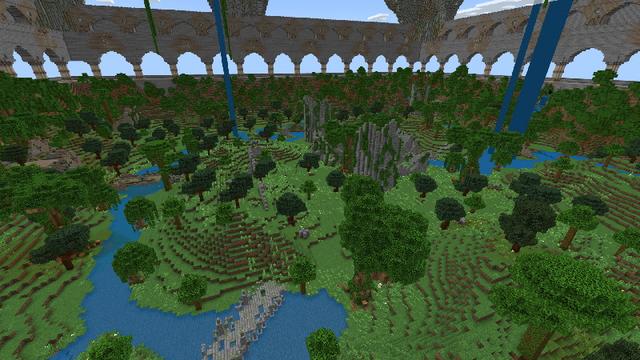 Screenshot of the Minecraft Bedrock Marketplace product Lucky Block Battle Royale created by Tomhmagic Creations.