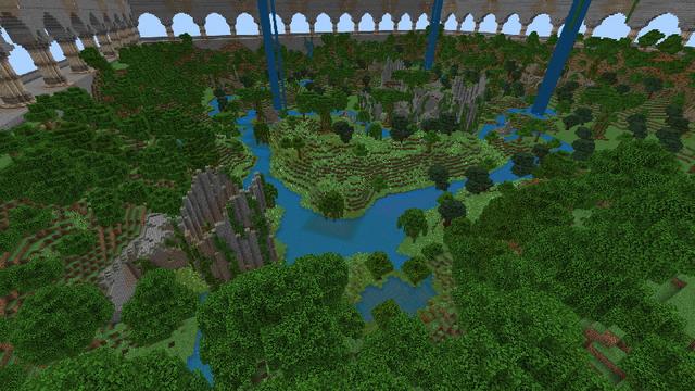Screenshot of the Minecraft Bedrock Marketplace product Lucky Block Battle Royale created by Tomhmagic Creations.