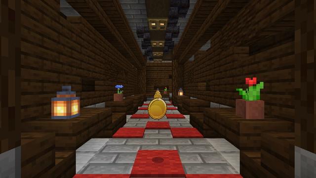 Screenshot of the Minecraft Bedrock Marketplace product Mansion Run created by Tomhmagic Creations.