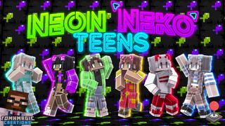 Thumbnail of the Minecraft Bedrock Marketplace product Neon Neko Teens created by Tomhmagic Creations.