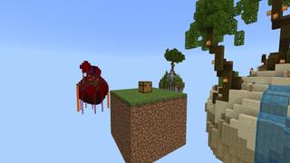 Screenshot of the Minecraft Bedrock Marketplace product One Block: Classic created by Tomhmagic Creations.